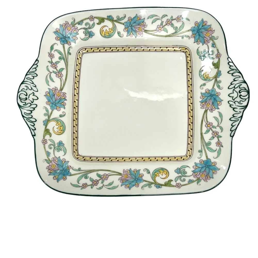 WEDGWOOD SHAH BONE CHINA: CUPS & SAUCERS, TRAY, COFFEE POT, SUGAR BOWL & CREAMER